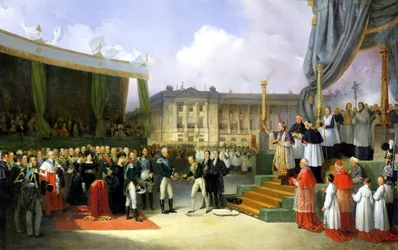 Einweihung eines Denkmals zum Gedenken an Ludwig XVI. (1754-93) durch Karl X. (1757-1836) auf dem Place de la Concorde, 3. Mai 1826, 1827